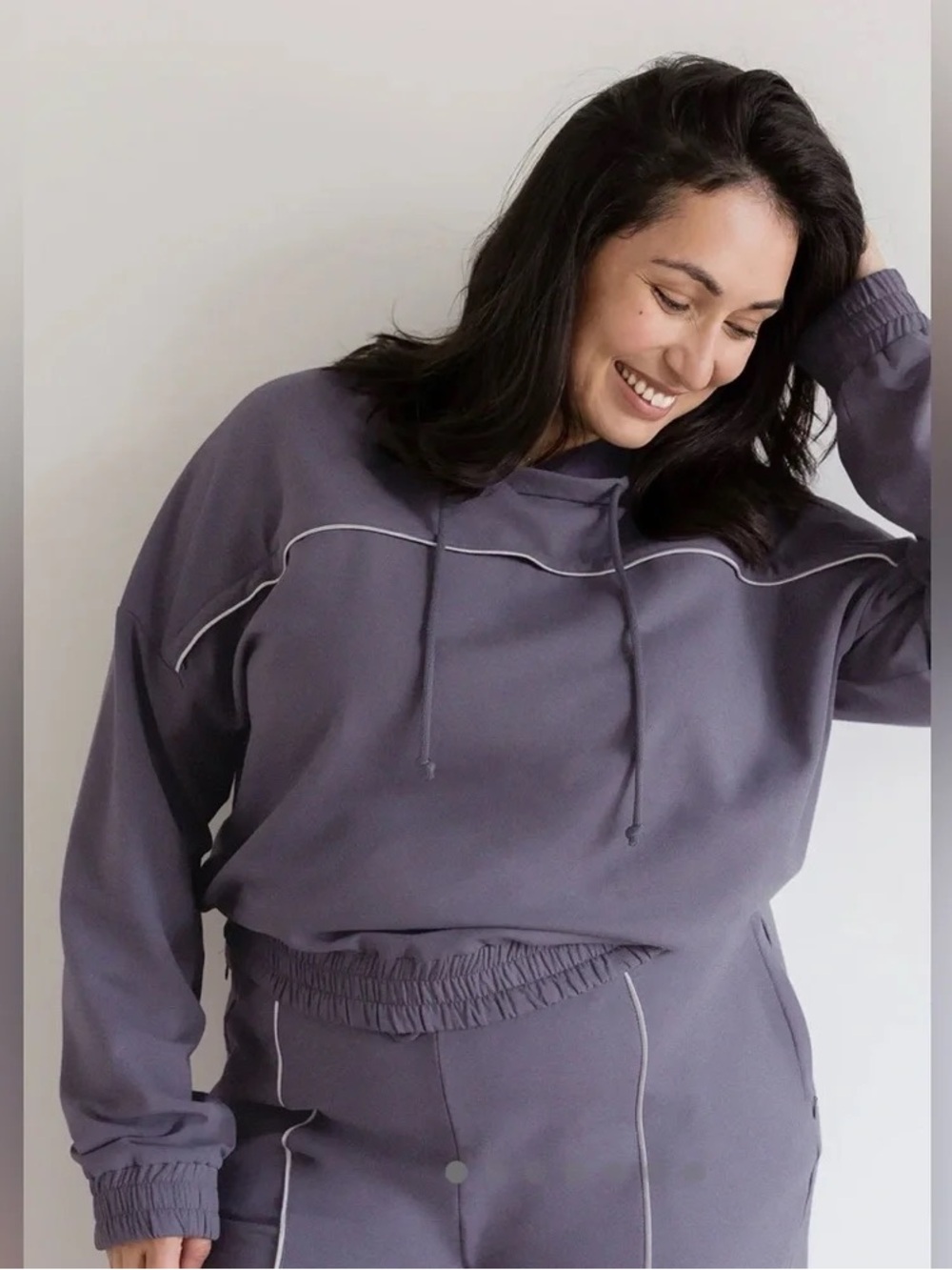 Kindred Bravely | Mila Cropped Nursing Hoodie | Granite